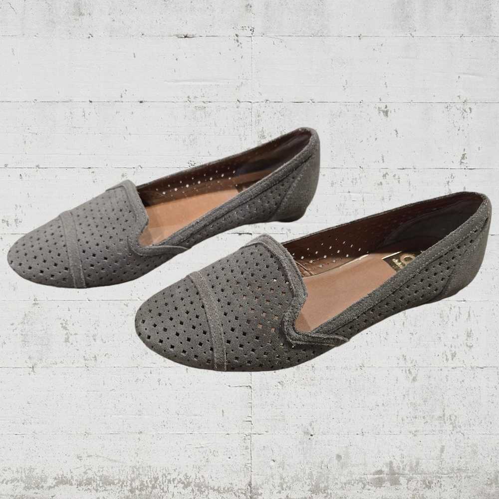 Dolce Vita Taupe Suede Almond Toe Eyelet Slip On … - image 7