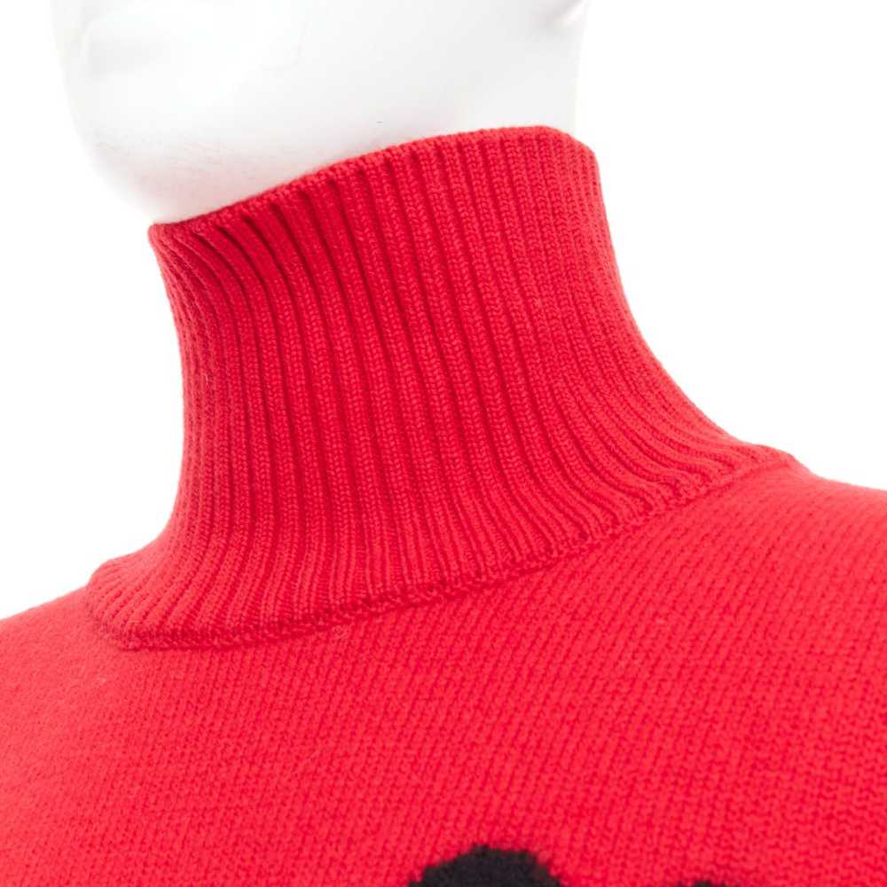 AMI AMI de Coeur red virgin wool black heart logo… - image 7