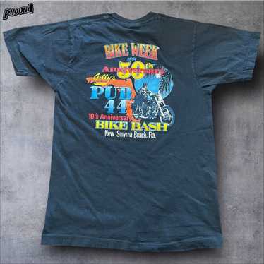 Fruit Of The Loom 1991 Vtg New Smyrna Bike week T… - image 1