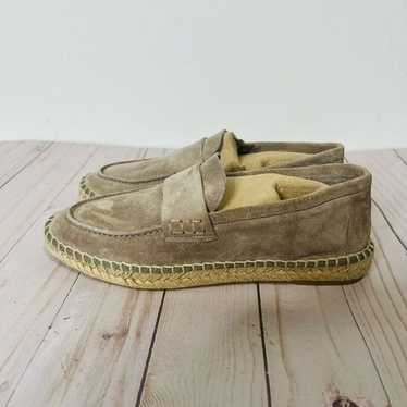 ViNCE Taupe Suede Espadrilles Shoes