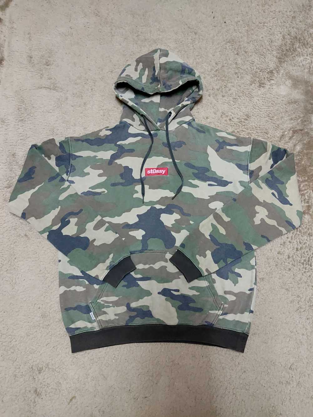 Rare × Streetwear × Stussy Stussy Camouflage Hood… - image 1