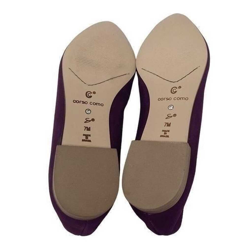 Corso Como 7 Eggplant Purple Suede Recital Ballet… - image 7