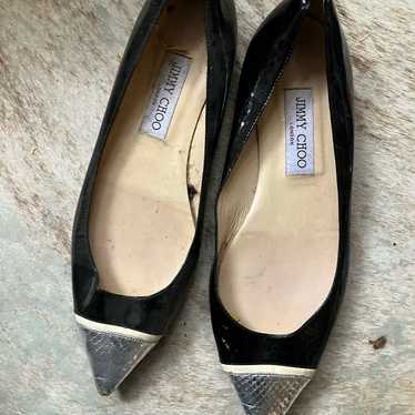 Jimmy Choo patent leather flats Sz 38.5 - image 1