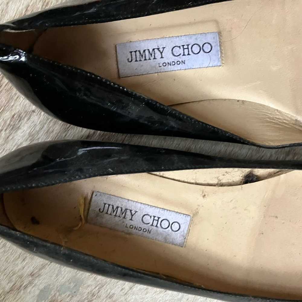 Jimmy Choo patent leather flats Sz 38.5 - image 2