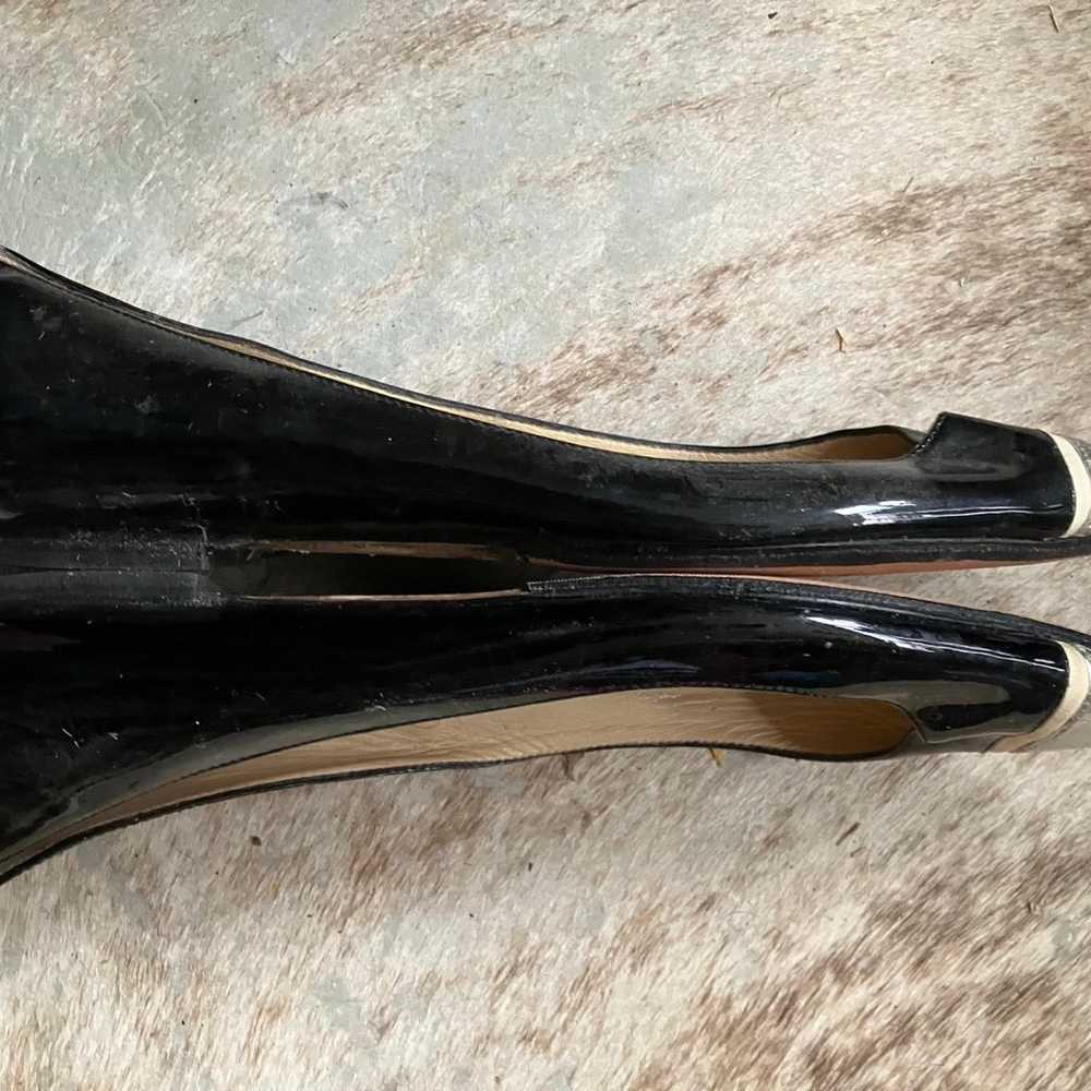 Jimmy Choo patent leather flats Sz 38.5 - image 4