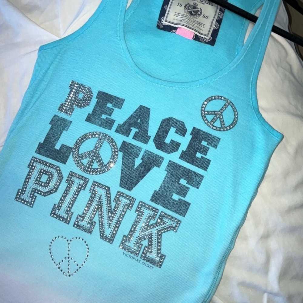 Vintage Y2K Victoria’s Secret PINK Peace, Love, P… - image 4