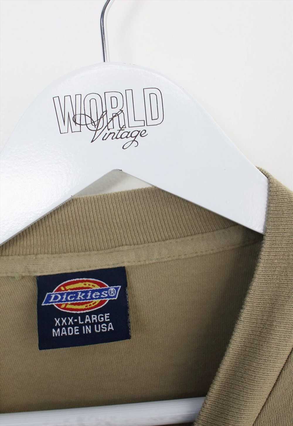 Vintage Dickies pocket logo t-shirt in sand. Best… - image 5