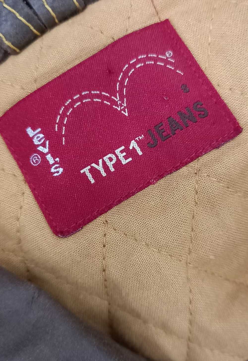 Levi's Type 1 Jeans Jacket Leather Brown - image 3