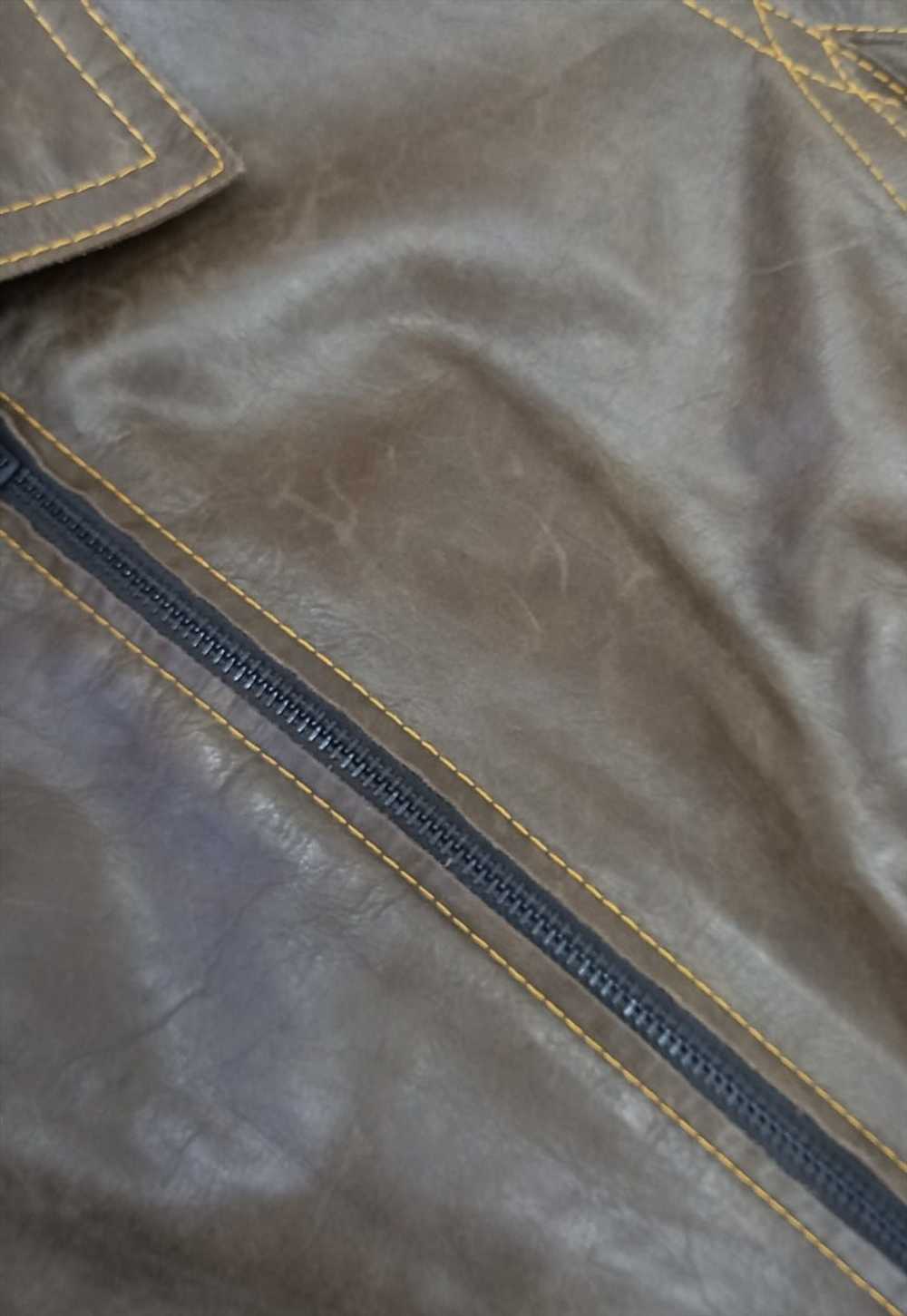 Levi's Type 1 Jeans Jacket Leather Brown - image 4