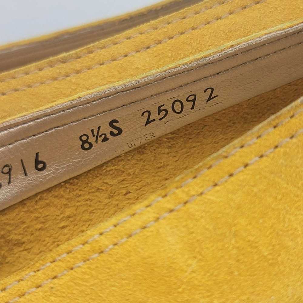 Salvatore Ferragamo Womens 8.5 SLIM Yellow Nubuck… - image 7