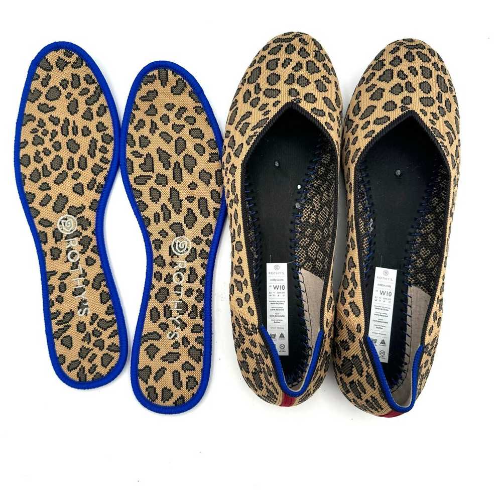 ROTHY'S leopard print round toe flats size 10 - image 4