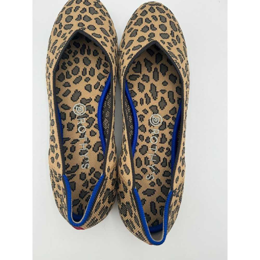 ROTHY'S leopard print round toe flats size 10 - image 5