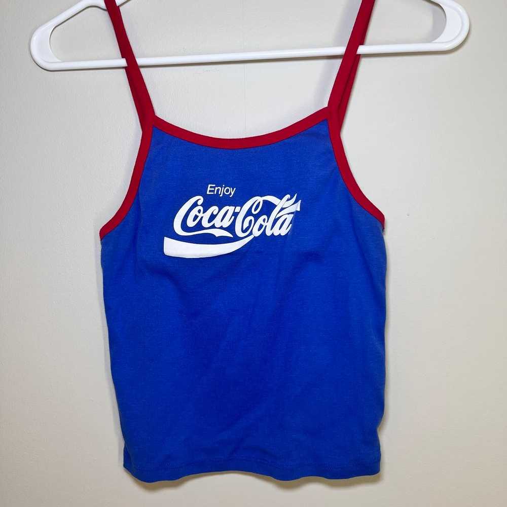 Coca-Cola Retro crop tank top medium women vintage - image 1