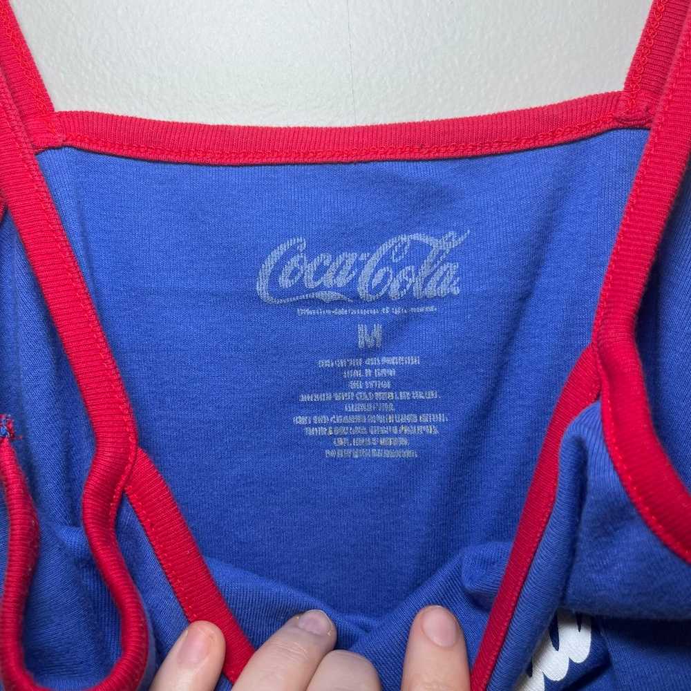 Coca-Cola Retro crop tank top medium women vintage - image 3