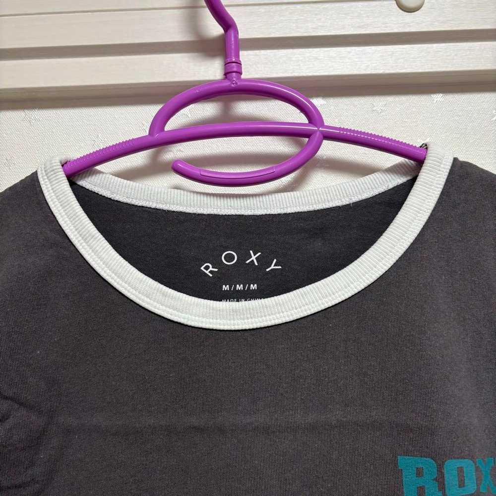 ROXY Short Sleeve T-Shirt Ringer T-Shirt Size M G… - image 2