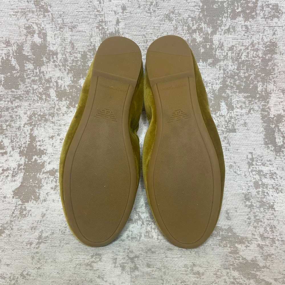 Emporio Armani Chartreuse Velvet Smoking Slipper … - image 7