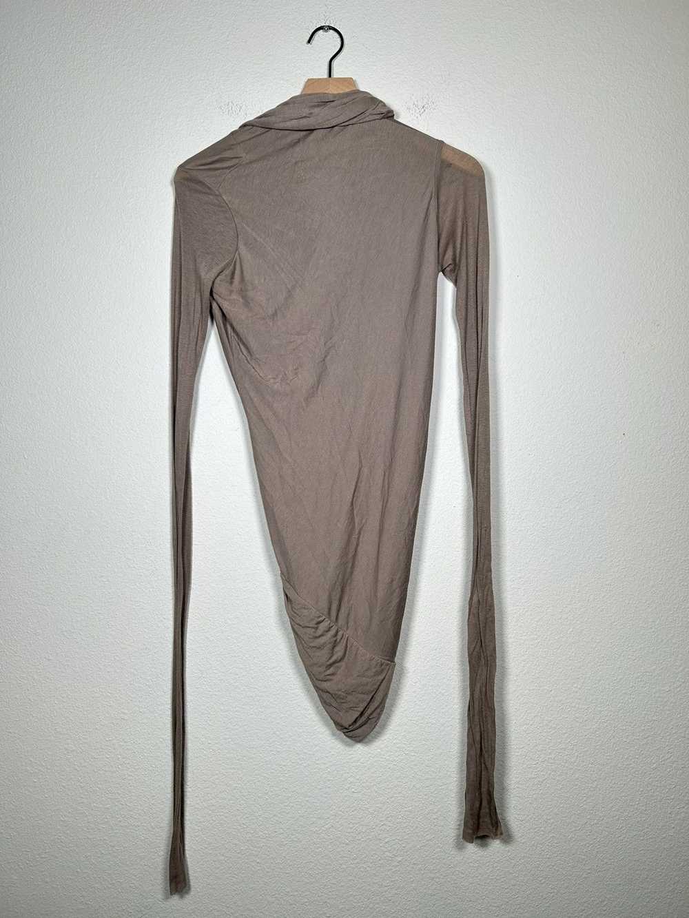 Rick Owens Asymmetrical Jersey Drape Longsleeve - image 3