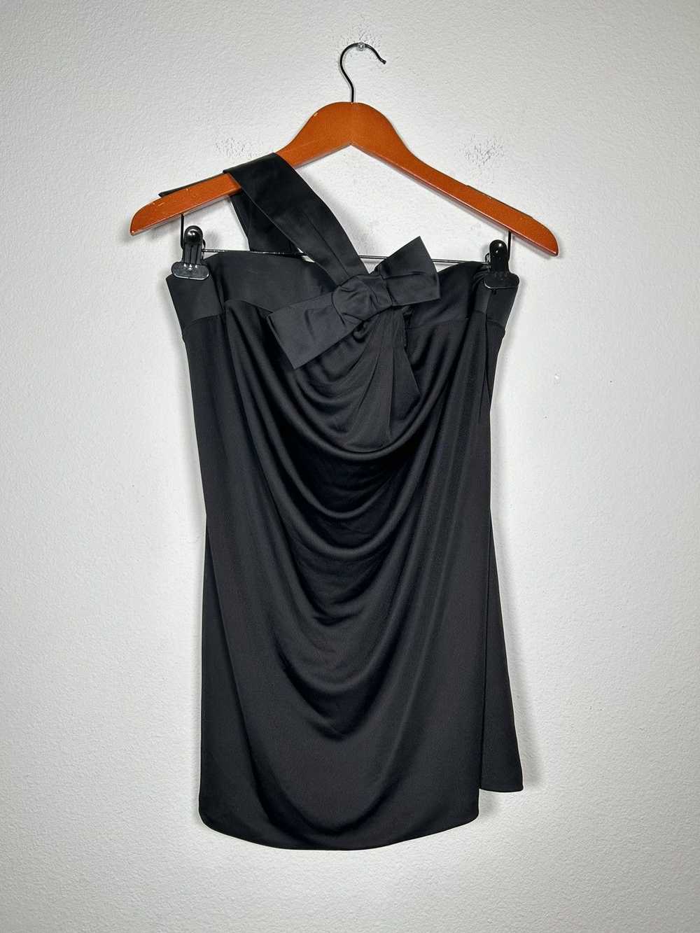 Gucci 00’s One Shoulder Bow Mini Dress - image 1