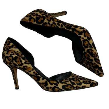 Womens White House black market  leopard print tex