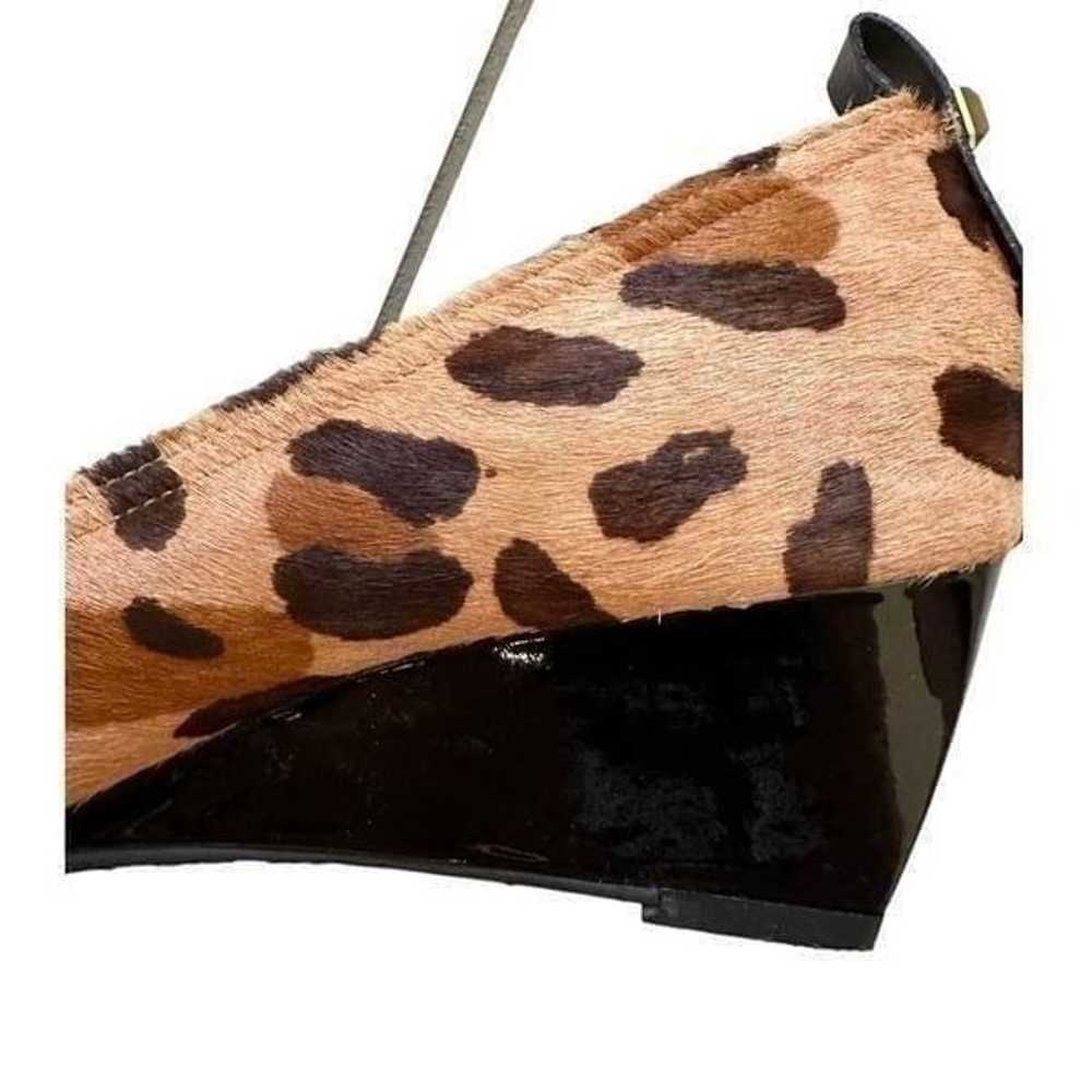 NWOT BCBG Wedge Pony Hair Leopard Shoes - image 4