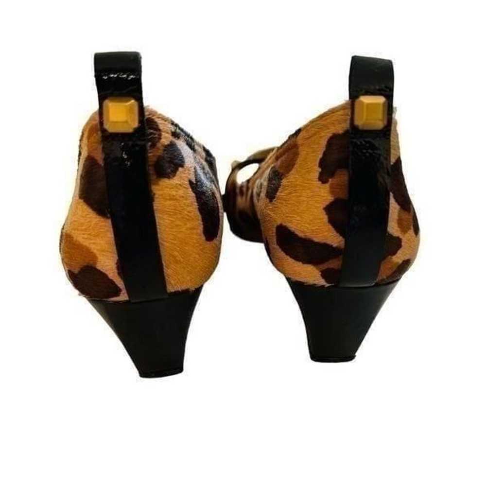 NWOT BCBG Wedge Pony Hair Leopard Shoes - image 6