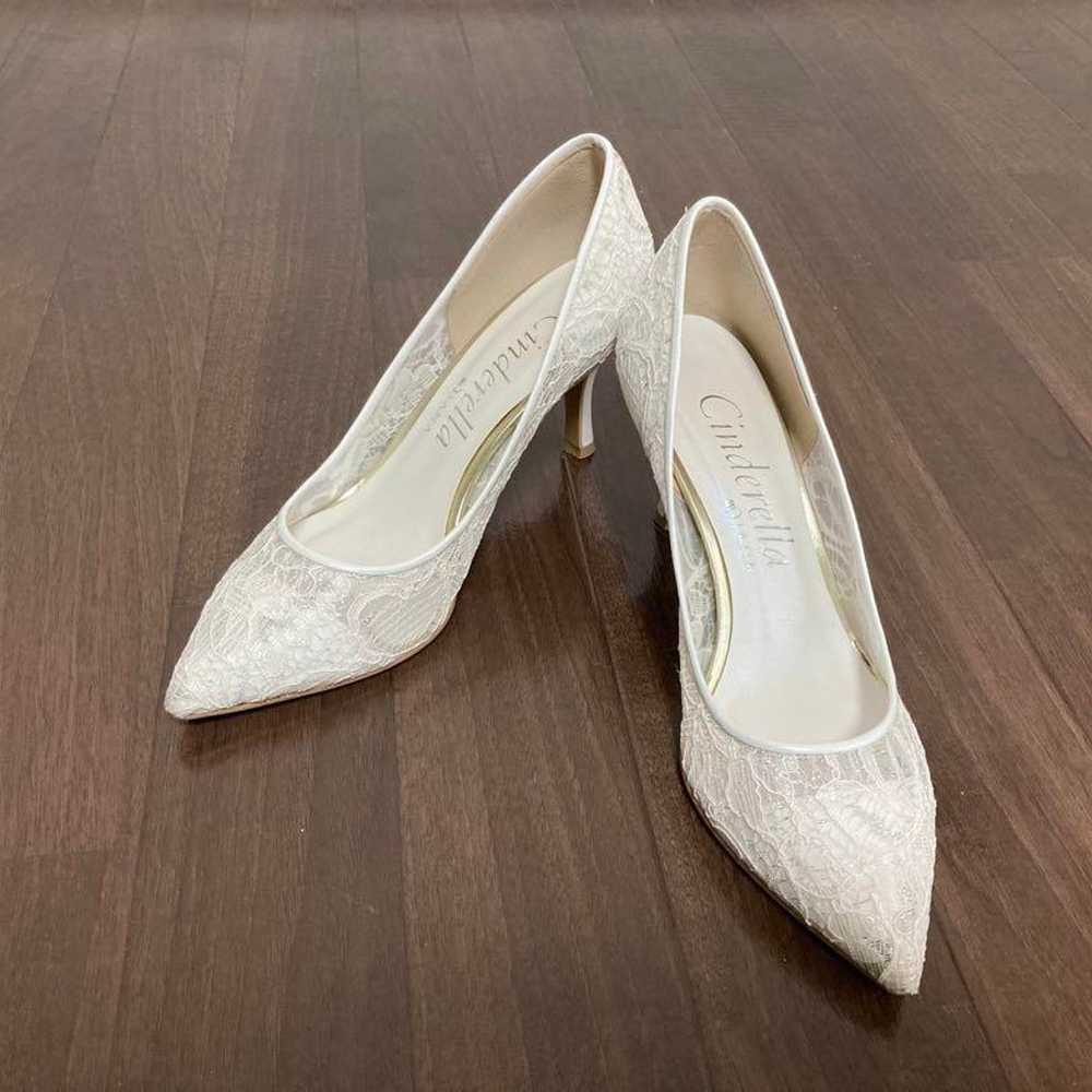 Cinderella White Lace Pumps 8cm Heel - image 2