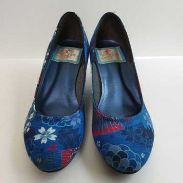 <kikou・gouk> Pumps (Japanese pattern, blue tones) - image 1