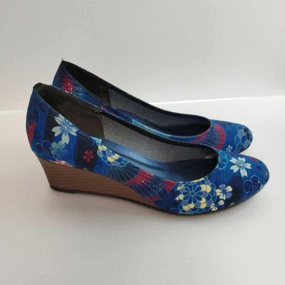 <kikou・gouk> Pumps (Japanese pattern, blue tones) - image 2