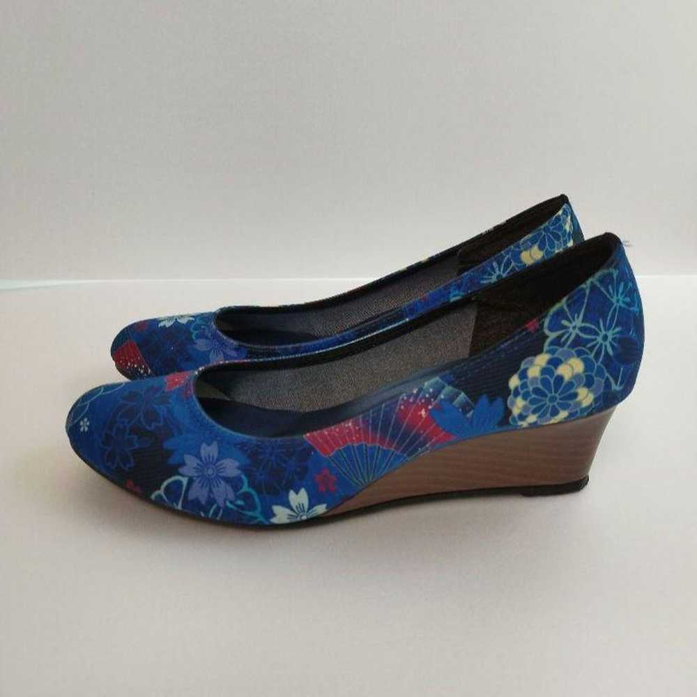 <kikou・gouk> Pumps (Japanese pattern, blue tones) - image 4