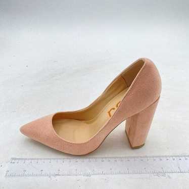 FSJ Nude Suede Classic Casual Pumps Pointed Toe Ch