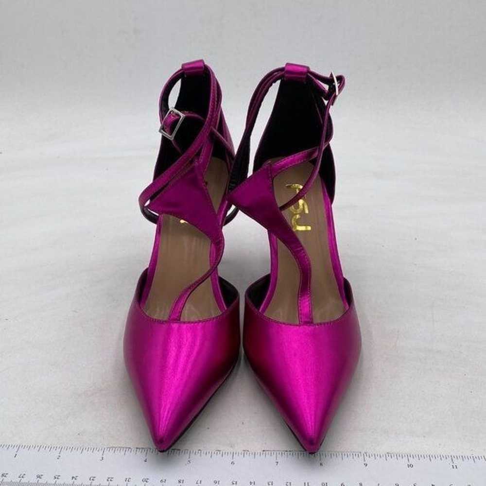 FSJ Women Stylish Pointed Toe D'Orsay Pumps T Str… - image 3