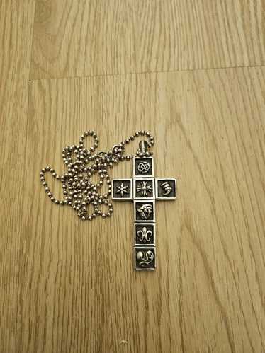 Chrome Hearts Multi Framed Charm Cross Necklace