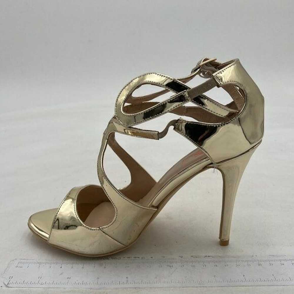 FSJ Women Classic Peep Toe Cross Strap Sandals St… - image 3