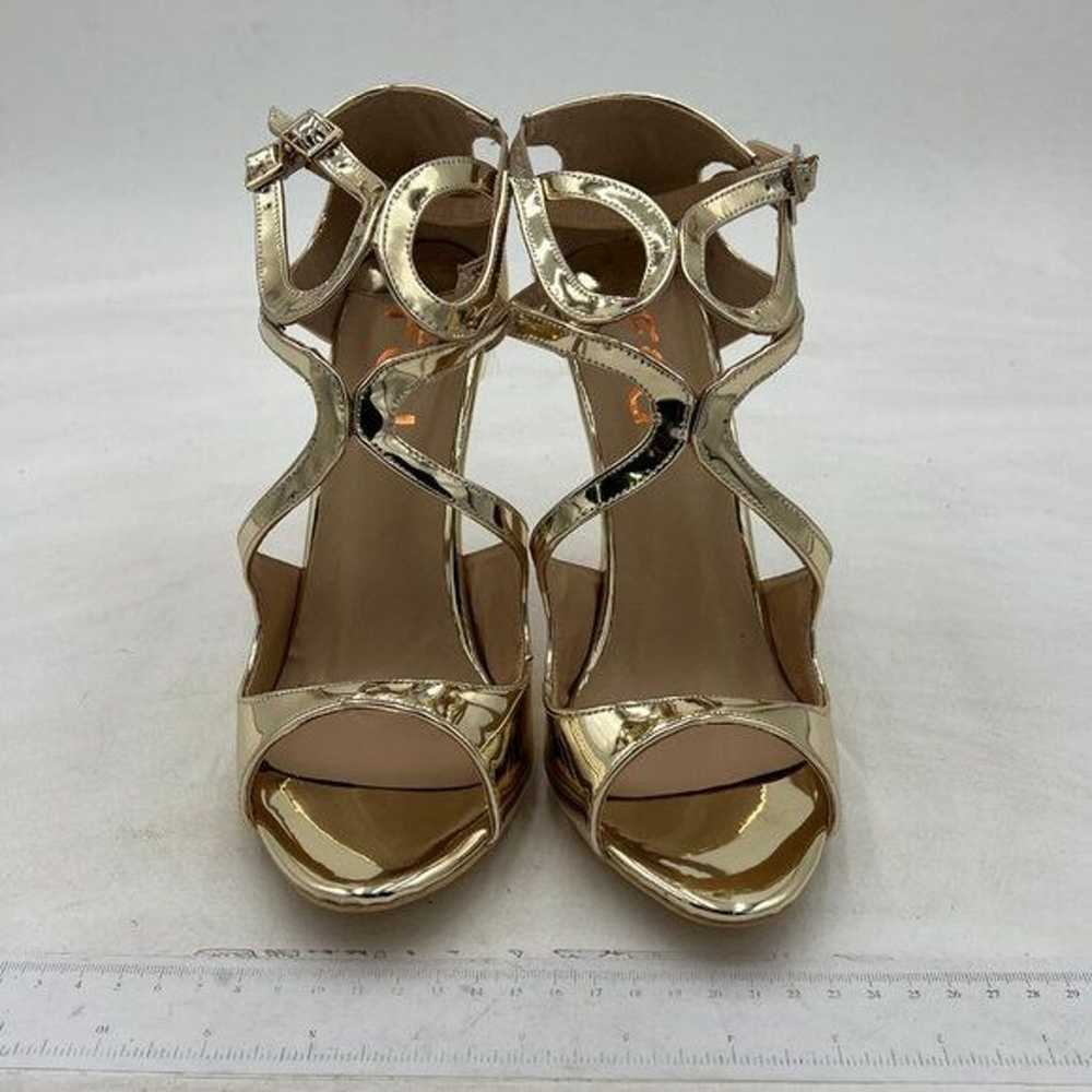 FSJ Women Classic Peep Toe Cross Strap Sandals St… - image 4