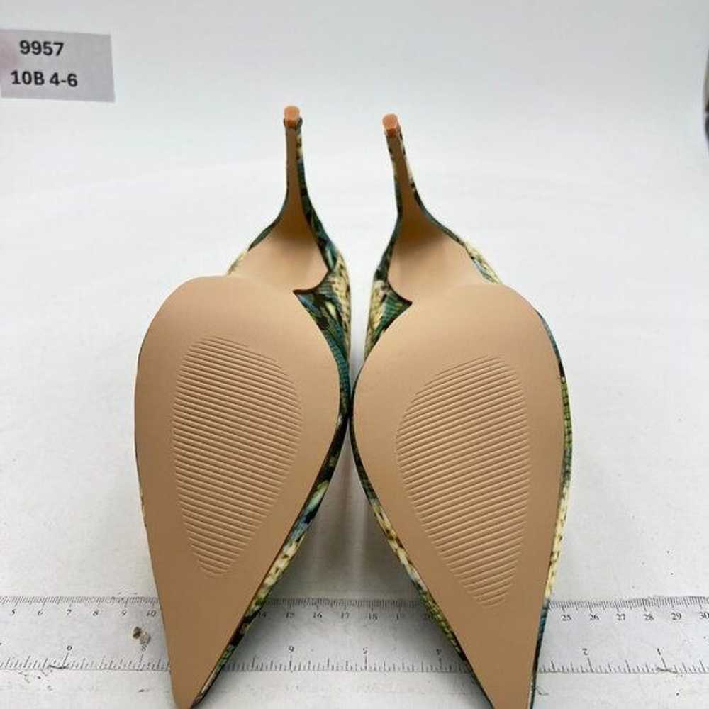 FSJ Snakeskin Green Pointed Toe High Heels Pumps … - image 7