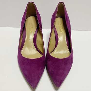 Lauren Ralph Lauren Fuchsia Suede Heel