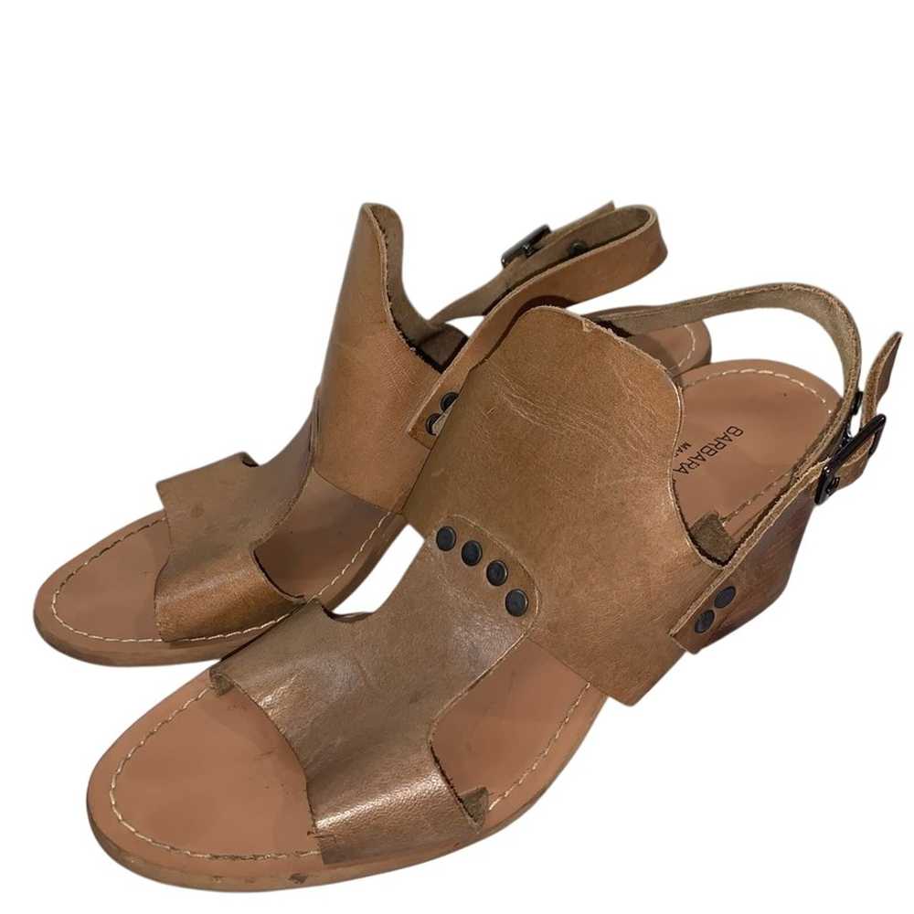 Barbara Barbieri Italian Made Leather Chunky Heels - image 1