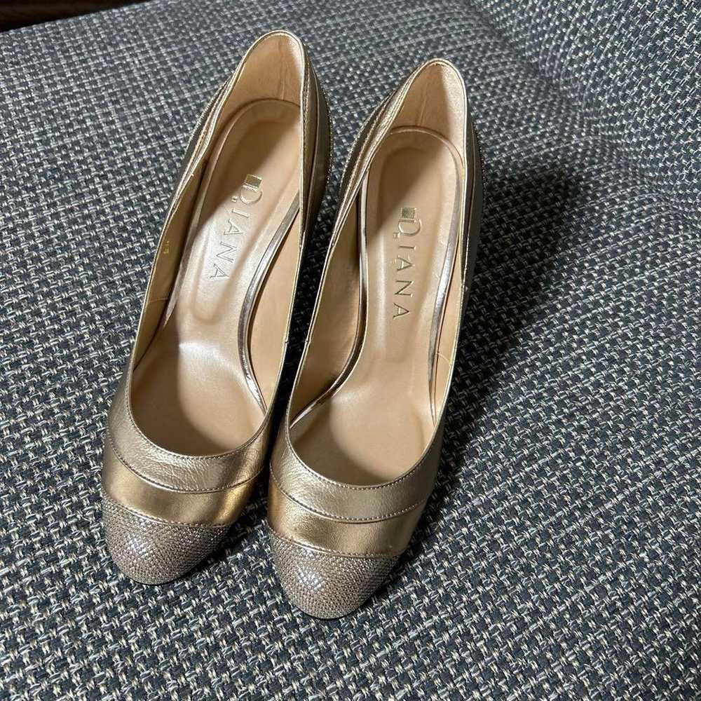 DIANA Gold Pumps High Heels - image 1