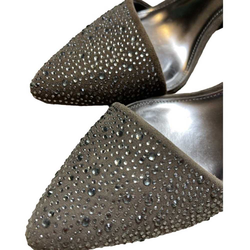 Coach Camille D’Orsey Pumps Grey Rhinestone Studd… - image 3