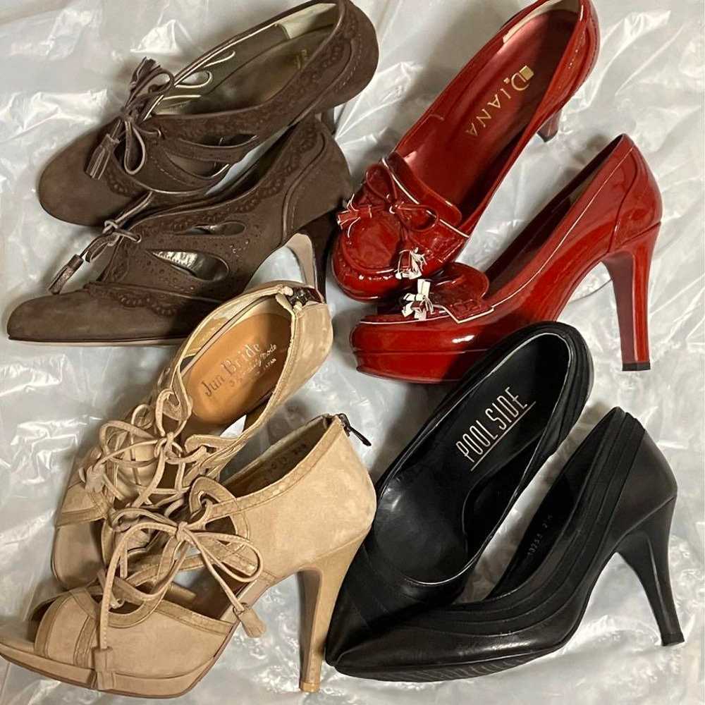 4 pairs of pumps/sandals, 21.5 cm, Made in Japan. - image 1