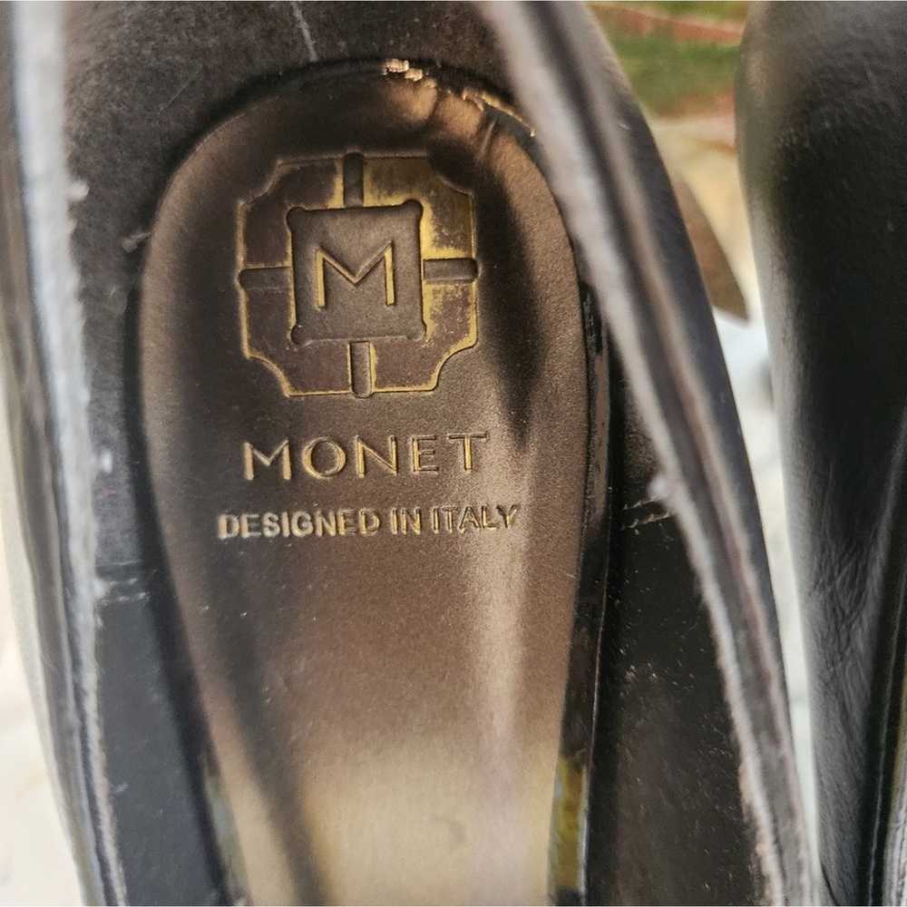 MONET PATENT LEATHER BLACK HEELS SIZE 8 - image 2