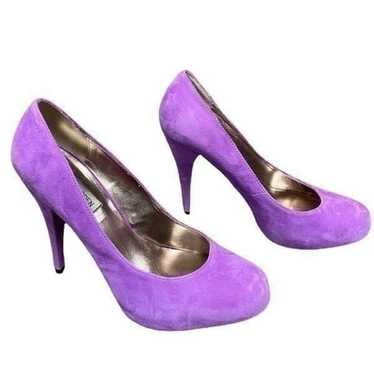 Steve Madden Trinitie Lilac Suede Platform Heels