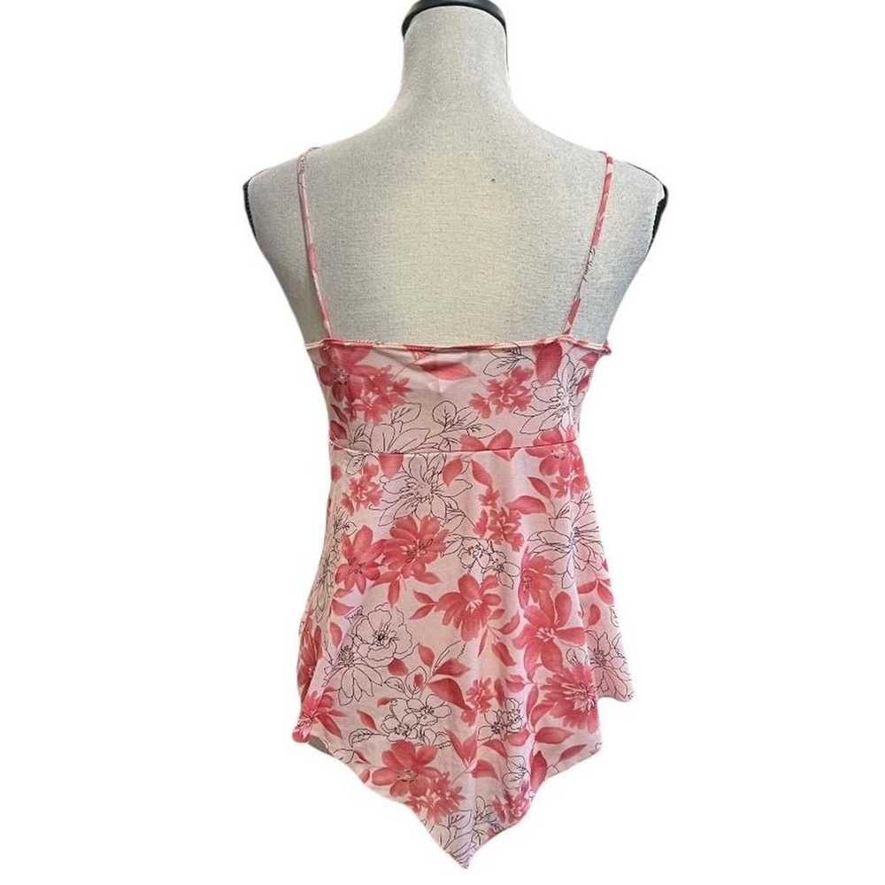 VTG Y2K MKM Designs Pink Floral Milkmaid Style Sh… - image 6