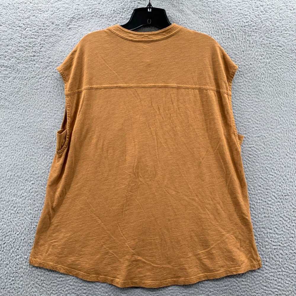 Vintage Womens Elegant Brown Sleeveless Button Up… - image 2