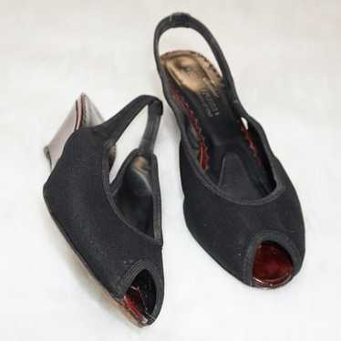 Donald J Pliner Couture Black Wedges 6.5