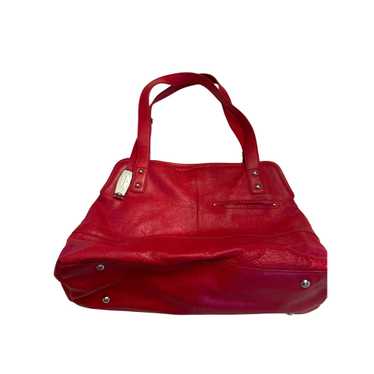 Designer B. Makowsky Womens Red Leather Shoulder … - image 1