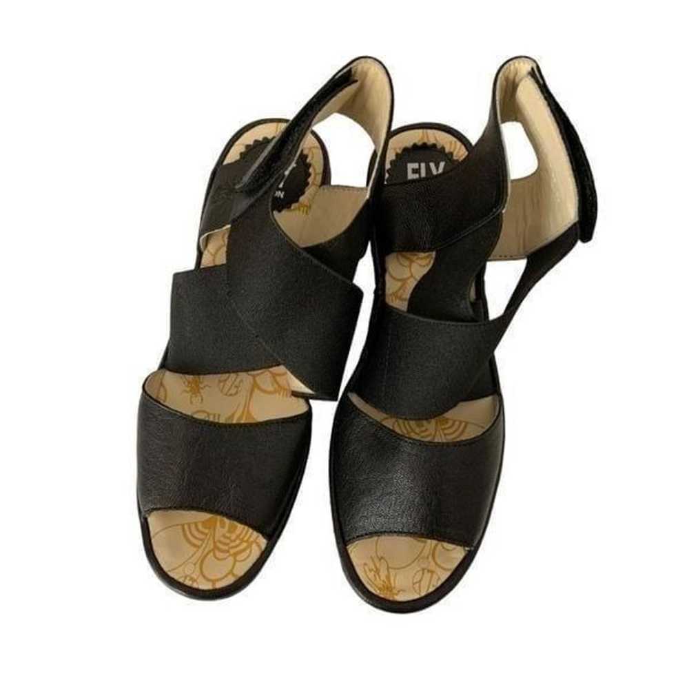 Fly London Yuba sandal wedges black women's size … - image 3