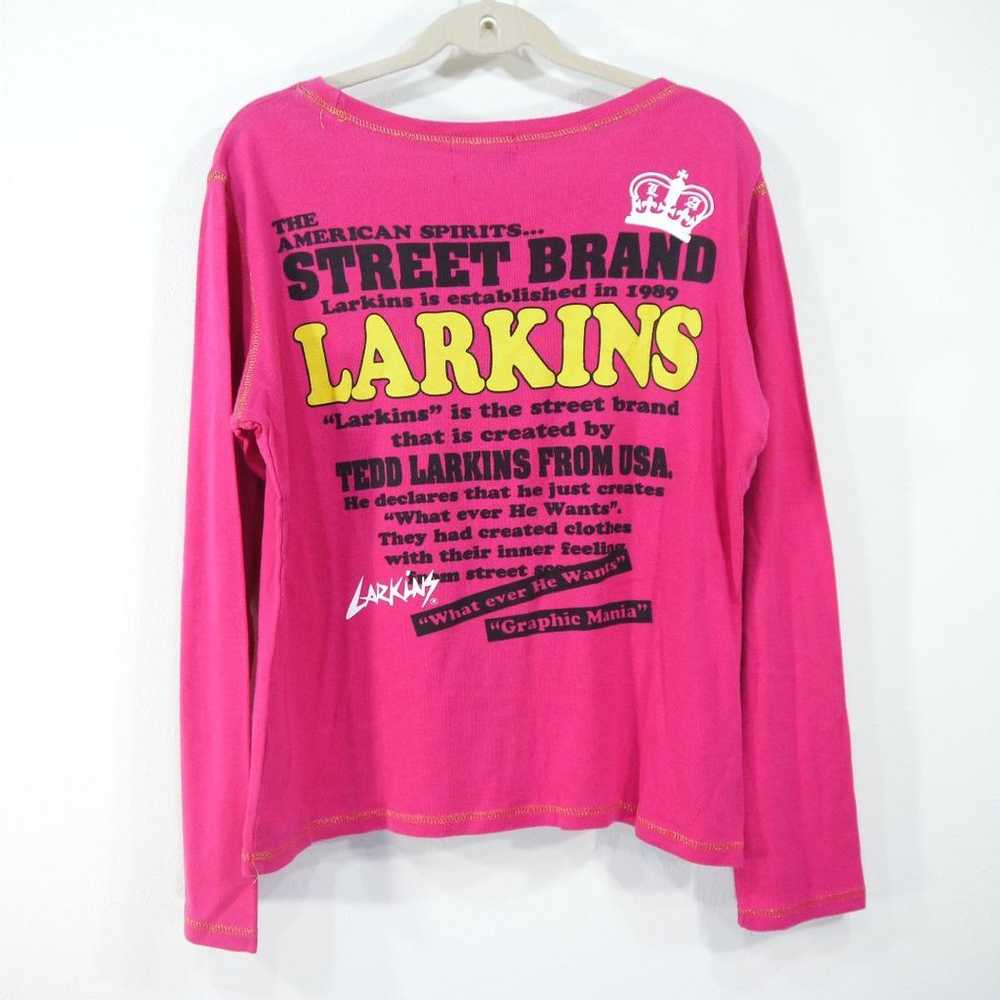 LARKINS Long Sleeve Top, Colorful, Patterned, Pin… - image 3