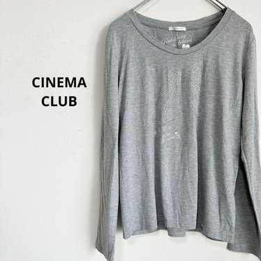 Cinema Club T-shirt Gray Glitter Visual Casual Lo… - image 1