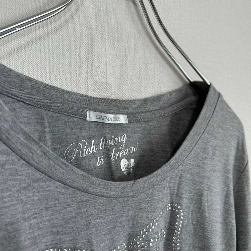 Cinema Club T-shirt Gray Glitter Visual Casual Lo… - image 4